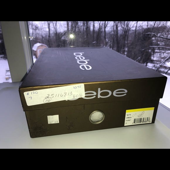 Bebe Omega Fuchsia Glitter Wedge Heel - Picture 2 of 4